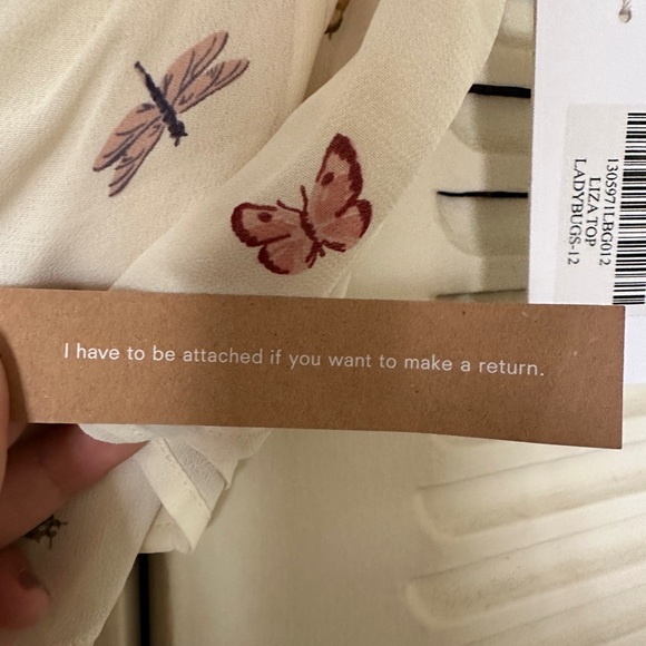 Reformation Ladybug Liza Top, sz. 12, NWT - Picture 4 of 6